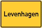 Place name sign Levenhagen