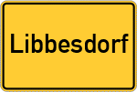 Place name sign Libbesdorf