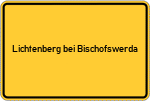 Place name sign Lichtenberg bei Bischofswerda