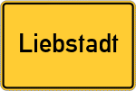 Place name sign Liebstadt