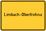 Place name sign Limbach-Oberfrohna
