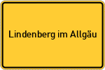 Place name sign Lindenberg im Allgäu