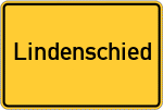 Place name sign Lindenschied