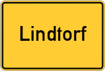 Place name sign Lindtorf