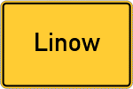 Place name sign Linow