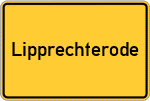 Place name sign Lipprechterode