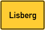 Place name sign Lisberg