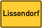 Place name sign Lissendorf