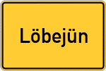 Place name sign Löbejün