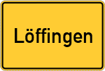 Place name sign Löffingen