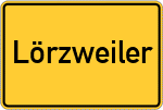 Place name sign Lörzweiler