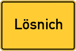 Place name sign Lösnich
