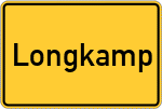 Place name sign Longkamp