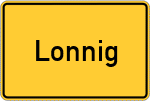 Place name sign Lonnig