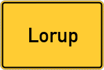 Place name sign Lorup