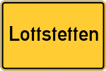 Place name sign Lottstetten
