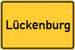 Place name sign Lückenburg