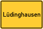 Place name sign Lüdinghausen