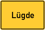 Place name sign Lügde