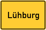 Place name sign Lühburg