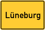 Place name sign Lüneburg