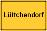 Place name sign Lüttchendorf