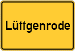 Place name sign Lüttgenrode