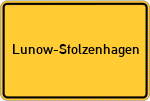 Place name sign Lunow-Stolzenhagen