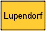 Place name sign Lupendorf