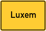 Place name sign Luxem