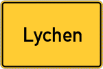 Place name sign Lychen