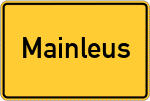 Place name sign Mainleus