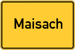 Place name sign Maisach