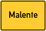Place name sign Malente