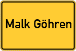 Place name sign Malk Göhren