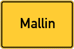 Place name sign Mallin