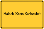 Place name sign Malsch (Kreis Karlsruhe)
