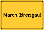 Place name sign March (Breisgau)