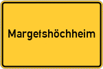 Place name sign Margetshöchheim