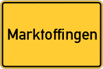 Place name sign Marktoffingen