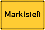 Place name sign Marktsteft