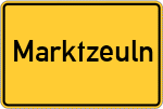 Place name sign Marktzeuln