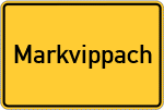 Place name sign Markvippach