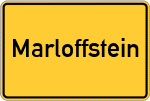 Place name sign Marloffstein