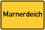 Place name sign Marnerdeich