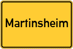 Place name sign Martinsheim