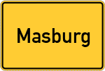 Place name sign Masburg