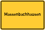 Place name sign Massenbachhausen