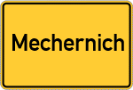 Place name sign Mechernich