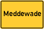 Place name sign Meddewade